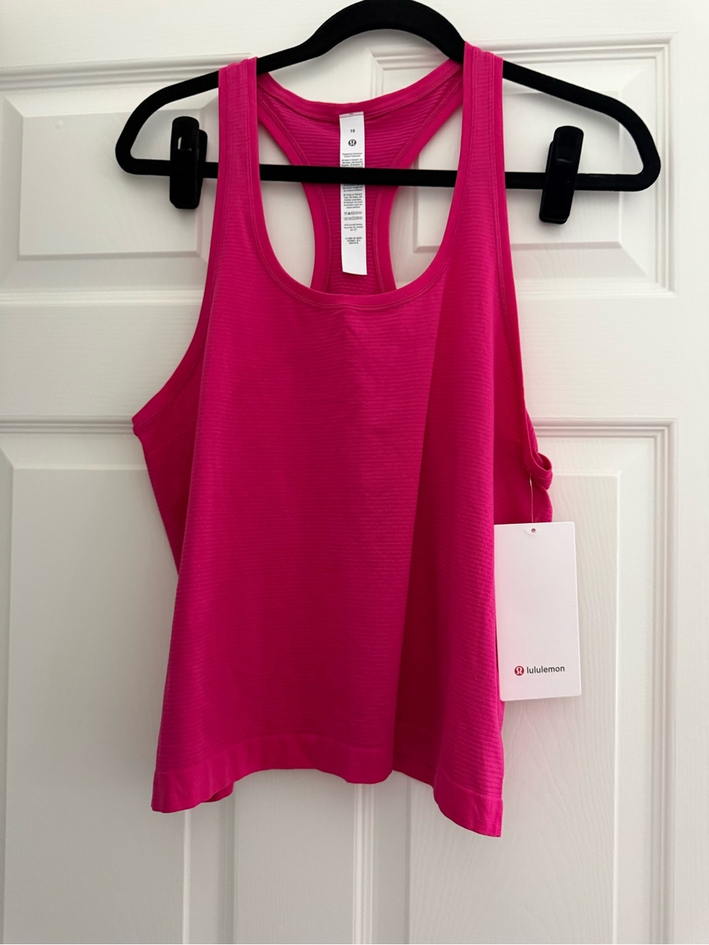NWT Lululemon Swiftly Tech Scoopneck Tank 2.0 Race Size 10 Pink - Picture 5 of 6